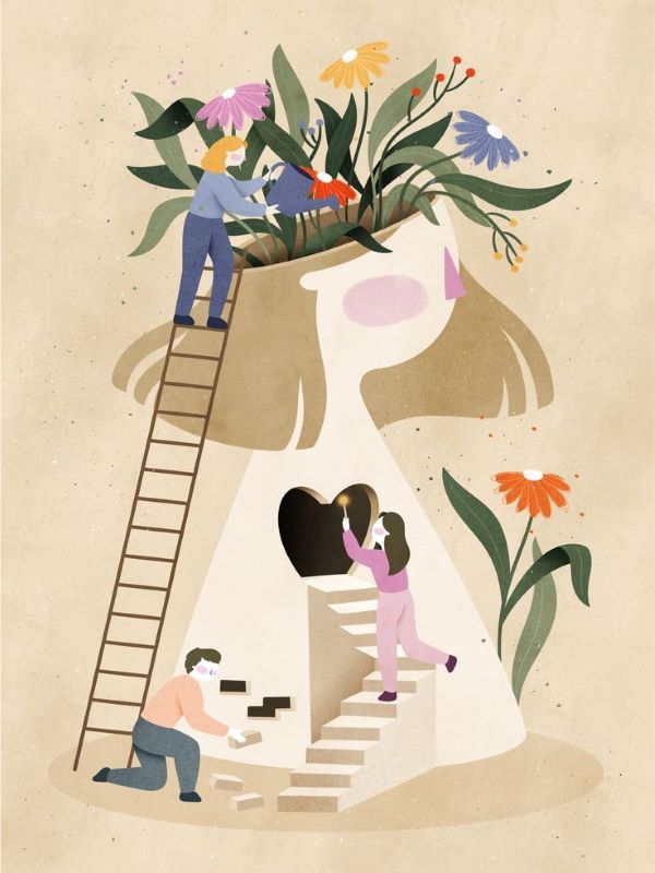 Cabinet de thérapeute chaleureux et apaisant